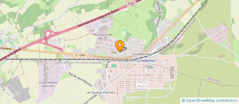 localisation de l'entreprise MADAME LAURE MERCANDINO  BELIGNEUX
