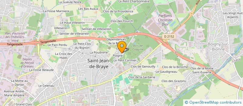 localisation de l'entreprise MADAME LAURE MERCIER à SAINT-JEAN-DE-BRAYE