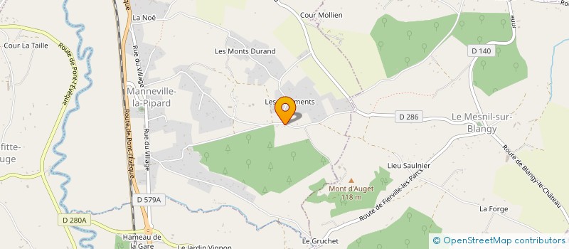 localisation de l'entreprise MADAME LAURE MEZIERE  MANNEVILLE-LA-PIPARD