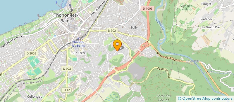 localisation de l'entreprise MADAME LAURE MICHAUD à THONON-LES-BAINS