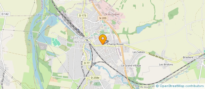 localisation de l'entreprise MADAME LAURE MICHELE BOUCHER  SAINT-GERMAIN-DES-FOSSES