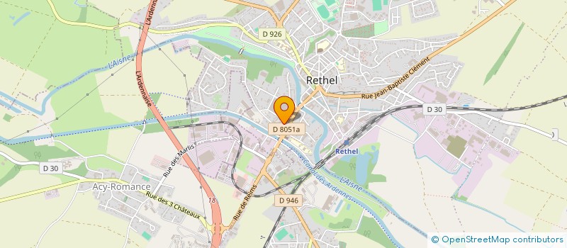 localisation de l'entreprise MADAME LAURE MITOUART  RETHEL