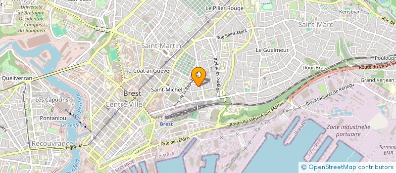 localisation de l'entreprise MADAME LAURE MONTEIL à BREST