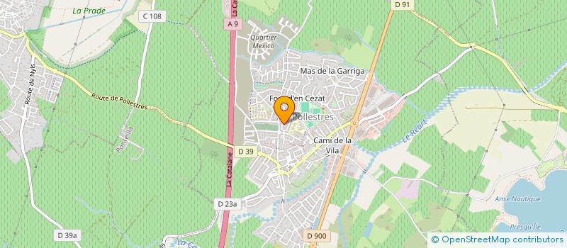 localisation de l'entreprise MADAME LAURE MOREAU  POLLESTRES