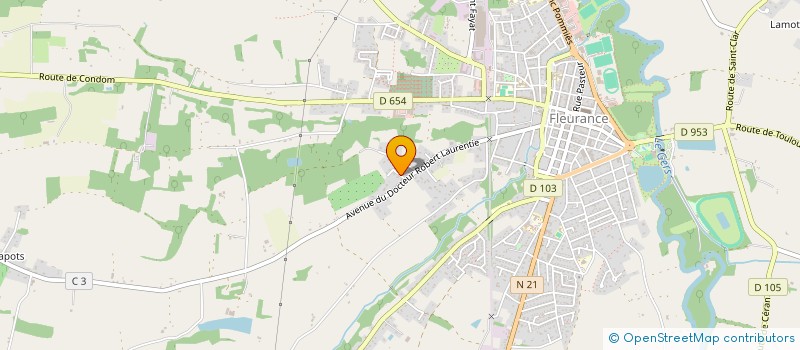 localisation de l'entreprise MADAME LAURE MOTTA  FLEURANCE