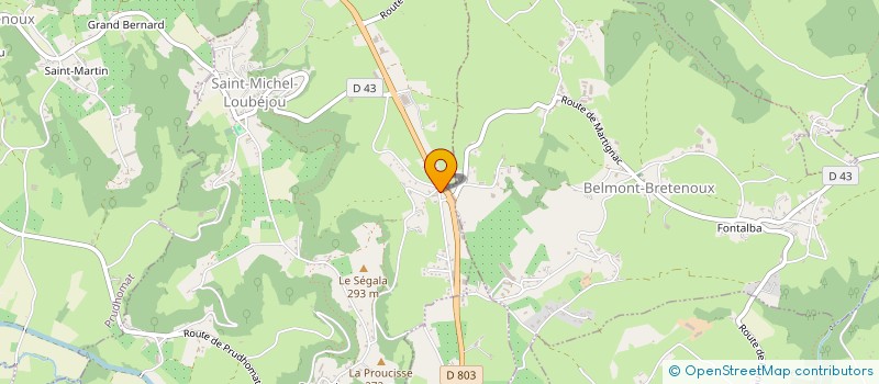 localisation de l'entreprise MADAME LAURE MOUTARDIER  SAINT-MICHEL-LOUBEJOU