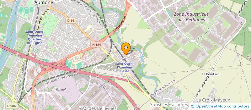 localisation de l'entreprise MADAME LAURE NDOMBE  SAINT-OUEN-L'AUMONE