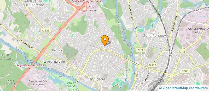 localisation de l'entreprise MADAME LAURE NEVEU  SAINT-YRIEIX-SUR-CHARENTE