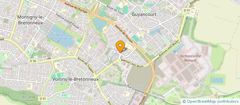 localisation de l'entreprise MADAME LAURE OLIVIE  GUYANCOURT