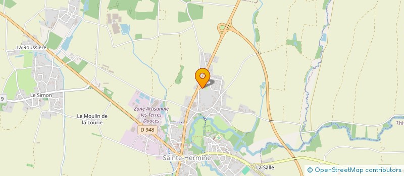 localisation de l'entreprise MADAME LAURE OLLIVIER à SAINTE-HERMINE