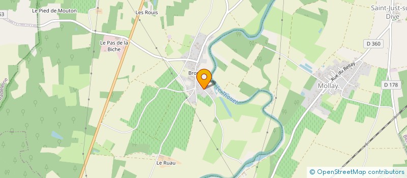 localisation de l'entreprise MADAME LAURE OSSANT  LE COUDRAY-MACOUARD