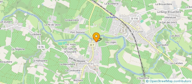 localisation de l'entreprise MADAME LAURE OURMIERES à MONNIERES