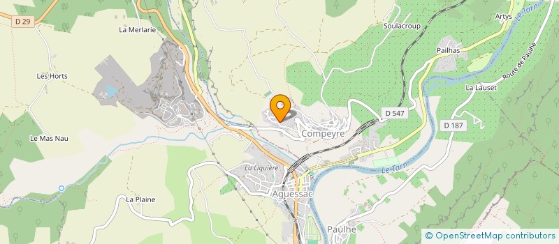 localisation de l'entreprise MADAME LAURE PARAYRE  COMPEYRE