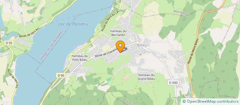 localisation de l'entreprise MADAME LAURE PECOUD  BILIEU