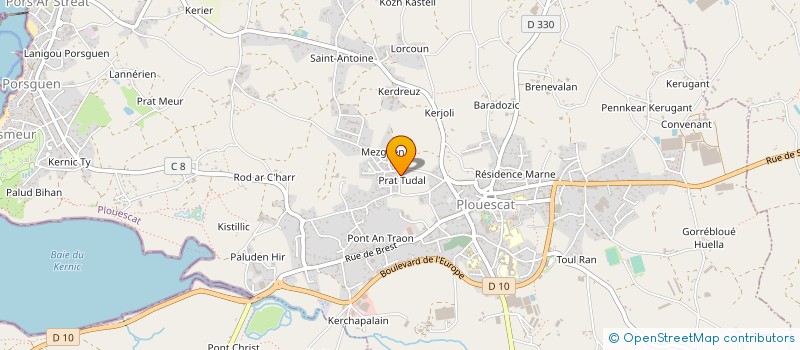 localisation de l'entreprise MADAME LAURE PEIGNOT à PLOUESCAT