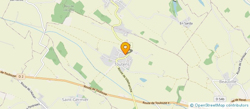 localisation de l'entreprise MADAME LAURE PELETENGEAS  TOUTENS