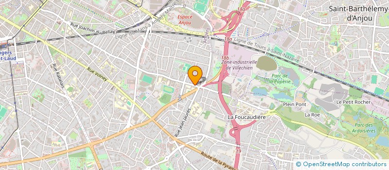 localisation de l'entreprise MADAME LAURE PERON à ANGERS