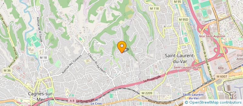 localisation de l'entreprise MADAME LAURE PERRIMOND à CAGNES-SUR-MER