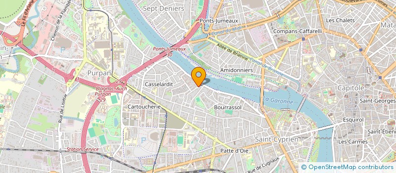 localisation de l'entreprise MADAME LAURE PHILIPPE  TOULOUSE