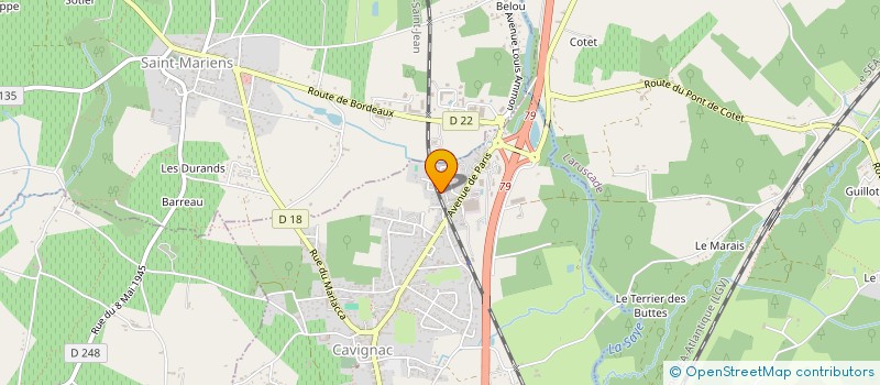 localisation de l'entreprise MADAME LAURE PISSEVIN  CAVIGNAC