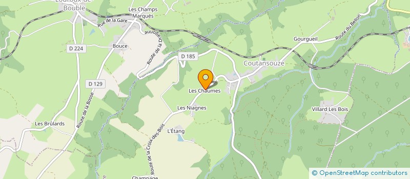 localisation de l'entreprise MADAME LAURE PLANCHON à COUTANSOUZE