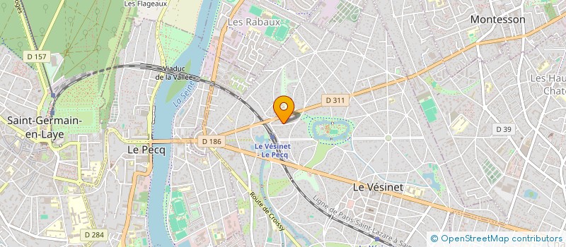 localisation de l'entreprise MADAME LAURE POINTEAU à LE VESINET