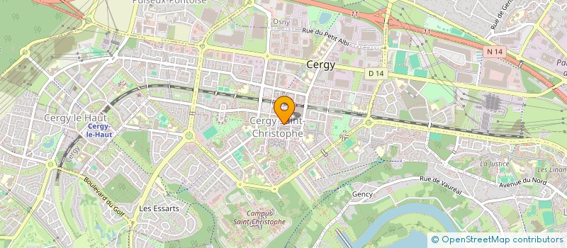 localisation de l'entreprise MADAME LAURE POUPLET  CERGY