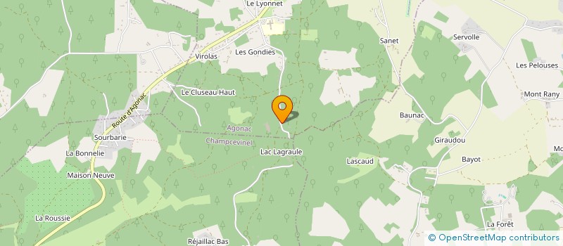 localisation de l'entreprise MADAME LAURE PREVOST  AGONAC