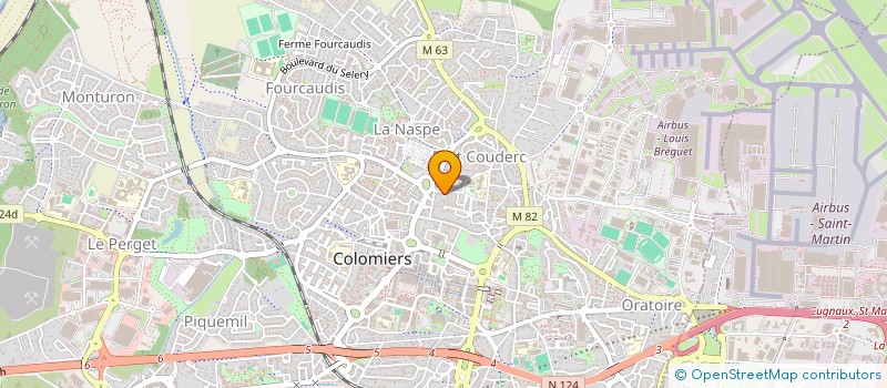 localisation de l'entreprise MADAME LAURE RAOUX à COLOMIERS