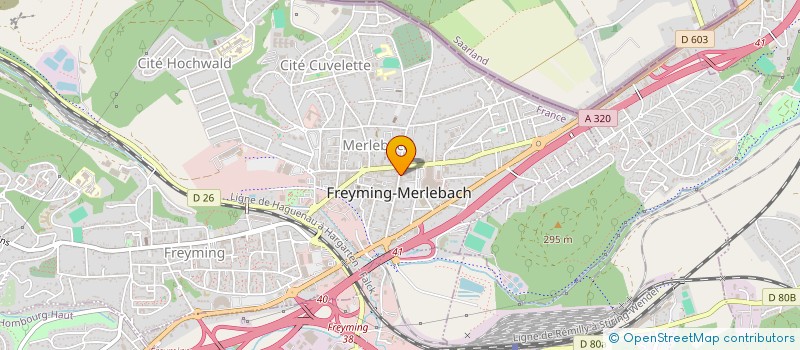 localisation de l'entreprise MADAME LAURE RAPIOR  FREYMING-MERLEBACH