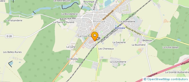 localisation de l'entreprise MADAME LAURE RENAULT  MONNAIE