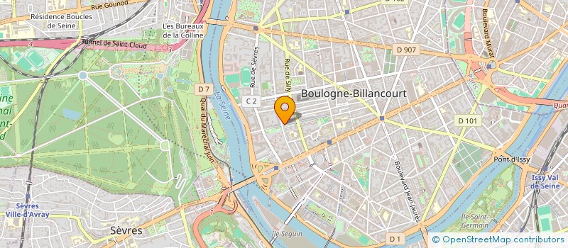 localisation de l'entreprise MADAME LAURE RETIF à BOULOGNE-BILLANCOURT