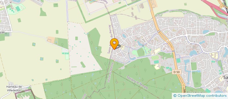 localisation de l'entreprise MADAME LAURE REVEILLAUD-MERLIN  SAVIGNY-LE-TEMPLE