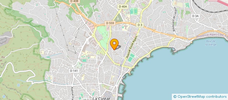 localisation de l'entreprise MADAME LAURE RODIER  LA CIOTAT