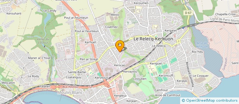 localisation de l'entreprise MADAME LAURE ROUSSEL à LE RELECQ-KERHUON