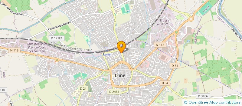 localisation de l'entreprise MADAME LAURE SABATIER  LUNEL