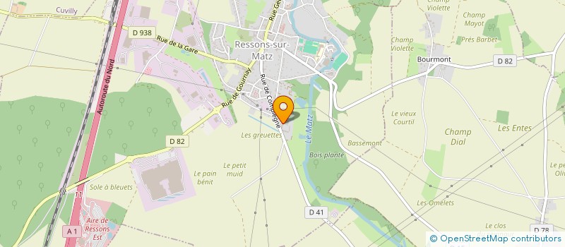 localisation de l'entreprise MADAME LAURE SAINTE-BEUVE  RESSONS-SUR-MATZ