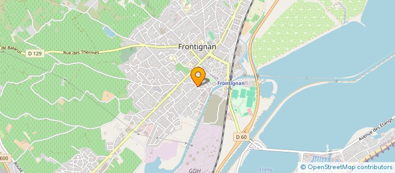 localisation de l'entreprise MADAME LAURE SANCERNE à FRONTIGNAN