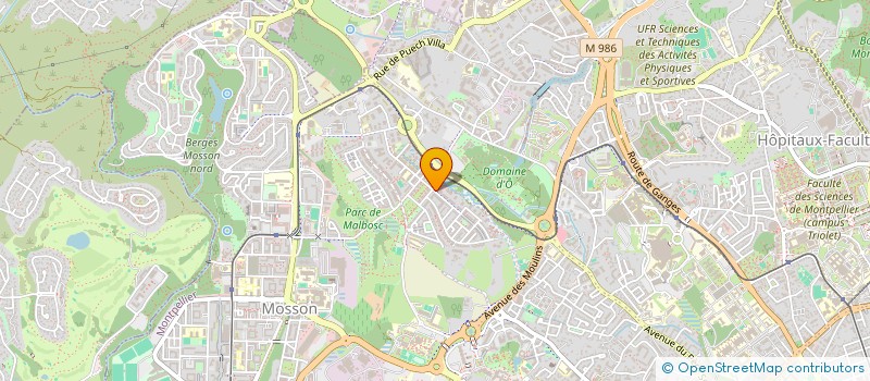 localisation de l'entreprise MADAME LAURE SANCHEZ à MONTPELLIER