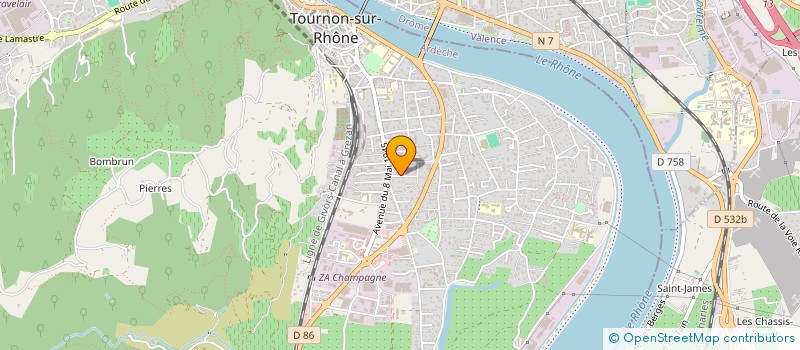 localisation de l'entreprise MADAME LAURE SANCHEZ à TOURNON-SUR-RHONE