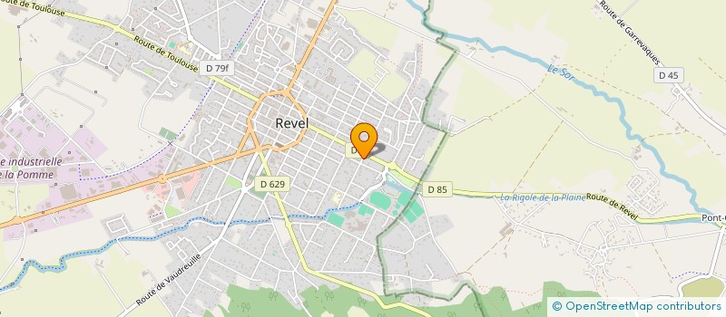 localisation de l'entreprise MADAME LAURE SCHIAVINATO  REVEL