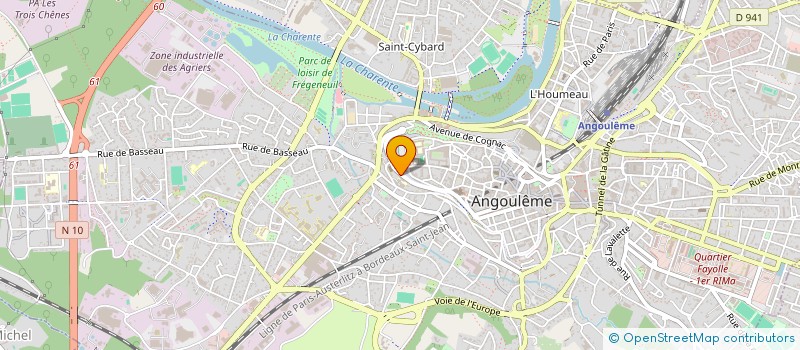 localisation de l'entreprise MADAME LAURE SCHNEIDER à ANGOULEME