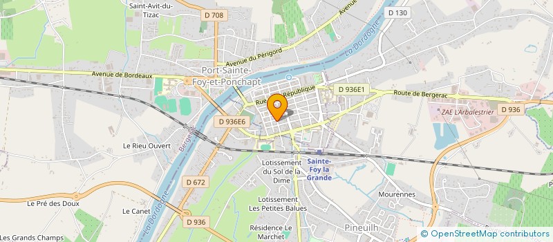 localisation de l'entreprise MADAME LAURE SCOTTO DI VETTIMO  SAINTE-FOY-LA-GRANDE