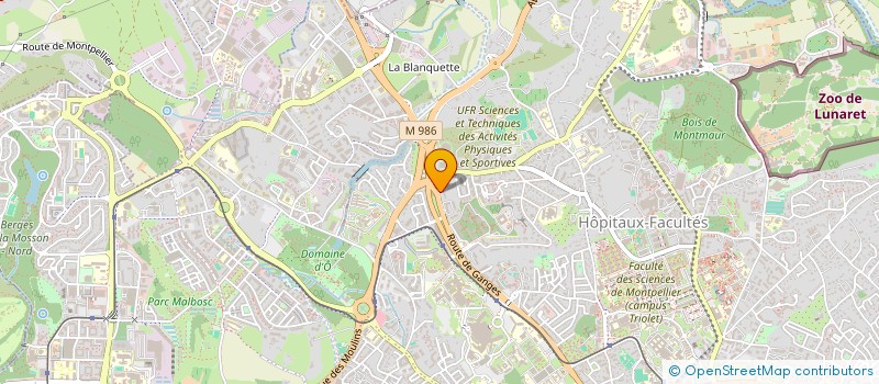 localisation de l'entreprise MADAME LAURE SEIXAS-MANIGLIER à MONTPELLIER