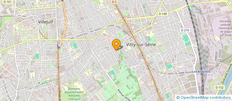 localisation de l'entreprise MADAME LAURE SERRESSE-CROCHEMORE  VITRY-SUR-SEINE