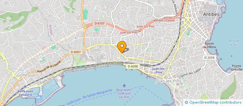 localisation de l'entreprise MADAME LAURE SIBILLE à ANTIBES