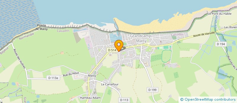 localisation de l'entreprise MADAME LAURE SOISNARD  GRANDCAMP-MAISY