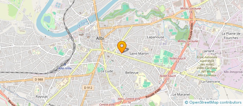 localisation de l'entreprise MADAME LAURE TABES à ALBI