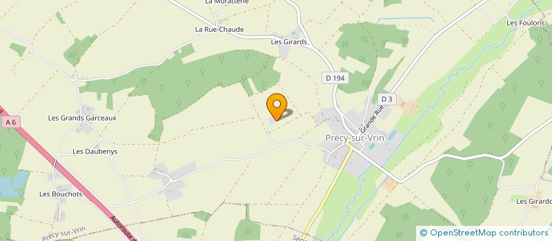 localisation de l'entreprise MADAME LAURE THEBAULT  PRECY SUR VRIN