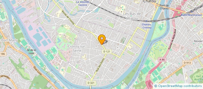 localisation de l'entreprise MADAME LAURE THOMAS  CROISSY-SUR-SEINE